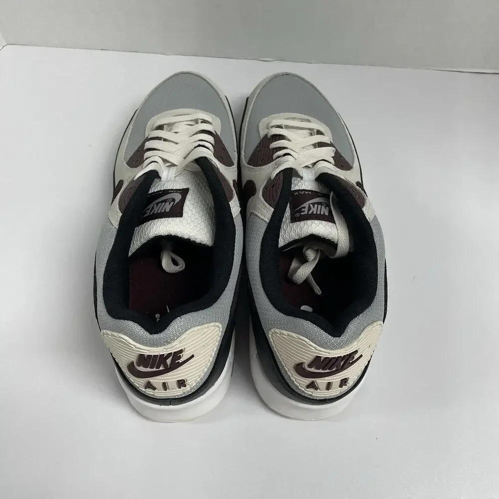 Nike Air Max 90 Burgundy Crush DQ4071 004 Size 15 Men White Grey Red Black Shoe